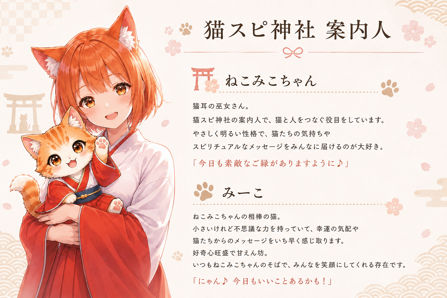 猫スピ神社 案内人